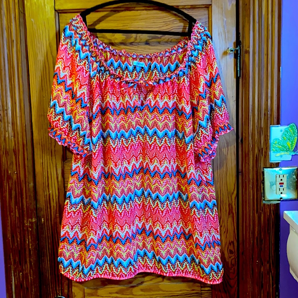 Plus Size Multi Color Blouse